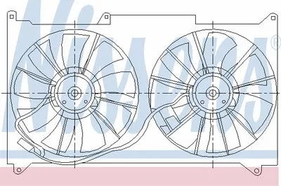 Вентилятор, охлаждение двигателя NISSENS купить