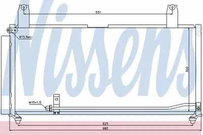 Конденсатор, кондиционер NISSENS купить