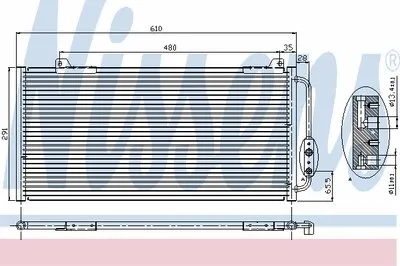 Конденсатор, кондиционер NISSENS купить
