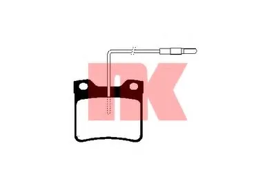 Комплект тормозных колодок, дисковый тормоз NK купить