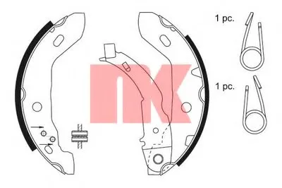 Комплект тормозных колодок NK купить