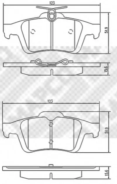 Комплект тормозных колодок, дисковый тормоз MAPCO купить