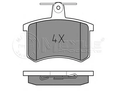 Комплект тормозных колодок, дисковый тормоз MEYLE купить