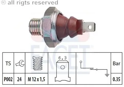 Выключатель с гидропроводом FACET купить