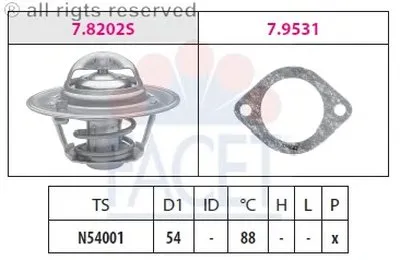 Термостат, охлаждающая жидкость FACET купить