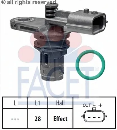 Датчик, положение распределительного вала FACET купить