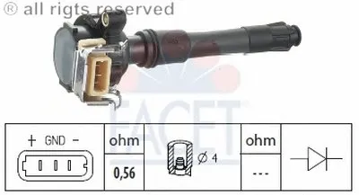 Катушка зажигания FACET купить