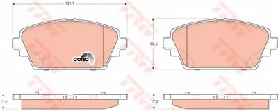 Комплект тормозных колодок, дисковый тормоз COTEC TRW купить