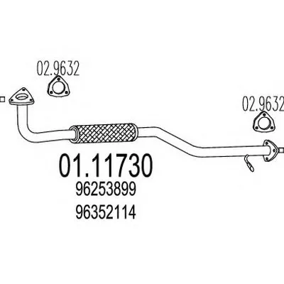 Труба выхлопного газа MTS купить