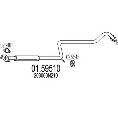 Средний глушитель выхлопных газов MTS купить