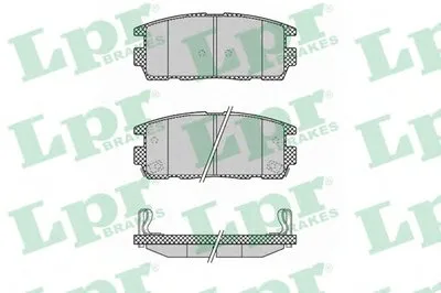 Комплект тормозных колодок, дисковый тормоз LPR купить