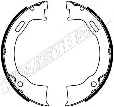 Комплект тормозных колодок, стояночная тормозная система TRUSTING купить