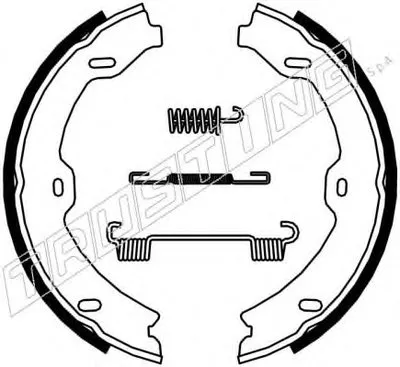 Комплект тормозных колодок, стояночная тормозная система TRUSTING купить