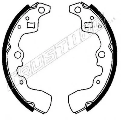 Комплект тормозных колодок TRUSTING купить