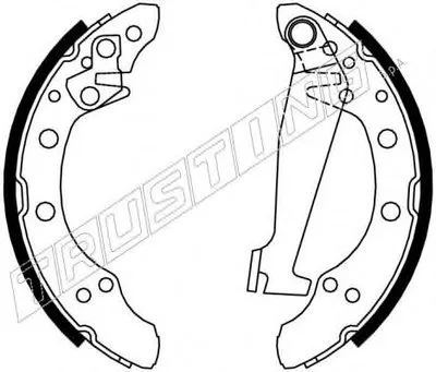 Комплект тормозных колодок REPARATION KIT TRUSTING купить