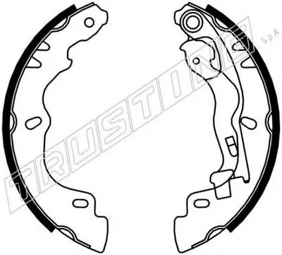 Комплект тормозных колодок REPARATION KIT TRUSTING купить