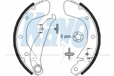 Комплект тормозных колодок MK KASHIYAMA KAVO PARTS купить
