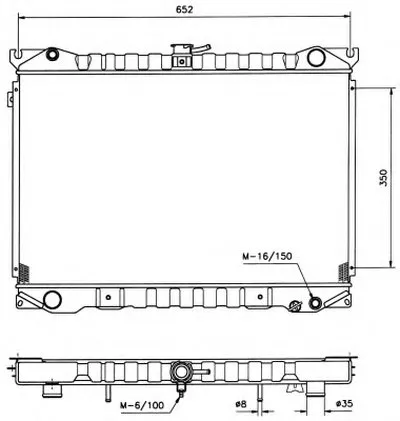 Радиатор, охлаждение двигателя NRF купить