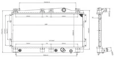 Радиатор, охлаждение двигателя NRF купить