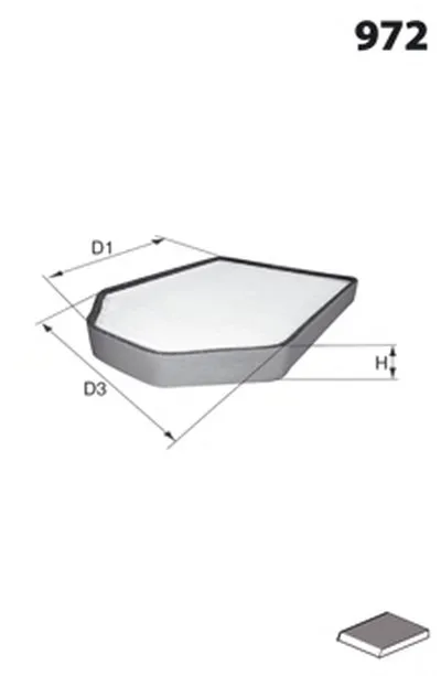 Фильтр, воздух во внутренном пространстве MECAFILTER MECAFILTER купить