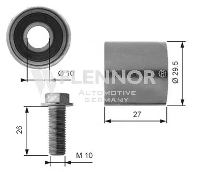 Паразитный / Ведущий ролик, зубчатый ремень FLENNOR купить