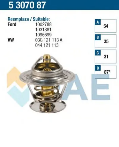 Термостат, охлаждающая жидкость FAE купить