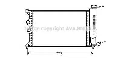 Радиатор, охлаждение двигателя AVA QUALITY COOLING купить