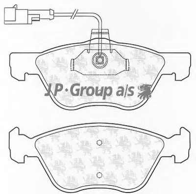 Комплект тормозных колодок, дисковый тормоз QH JP GROUP купить