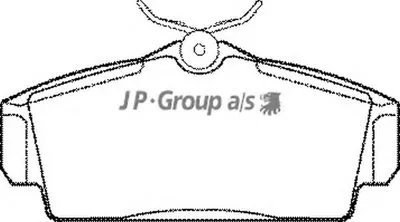 Комплект тормозных колодок, дисковый тормоз QH JP GROUP купить