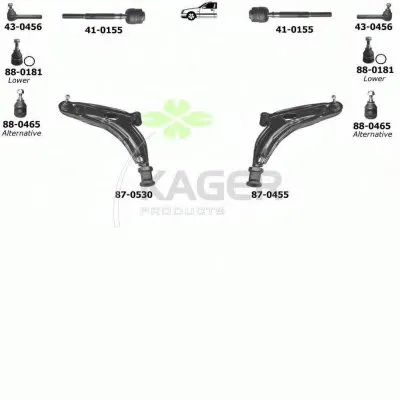 Подвеска колеса KAGER купить