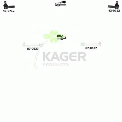 Подвеска колеса KAGER купить