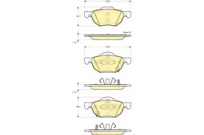 Комплект тормозных колодок, дисковый тормоз GIRLING купить