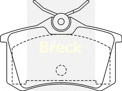 Комплект тормозных колодок, дисковый тормоз BRECK купить