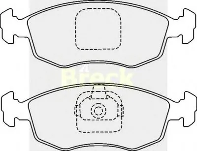 Комплект тормозных колодок, дисковый тормоз BRECK купить