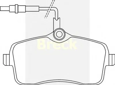 Комплект тормозных колодок, дисковый тормоз BRECK купить