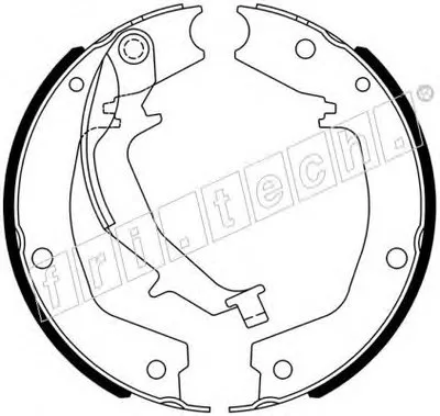 Комплект тормозных колодок, стояночная тормозная система fri.tech. купить