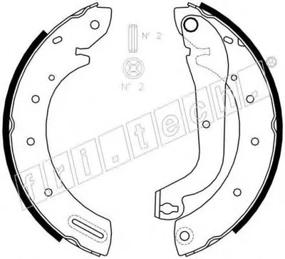 Комплект тормозных колодок fri.tech. купить