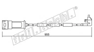 Сигнализатор, износ тормозных колодок fri.tech. купить