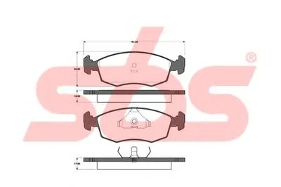 Комплект тормозных колодок, дисковый тормоз sbs купить