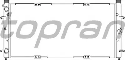 Радиатор, охлаждение двигателя TOPRAN купить