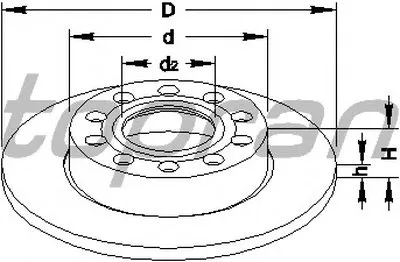 Тормозной диск TOPRAN купить