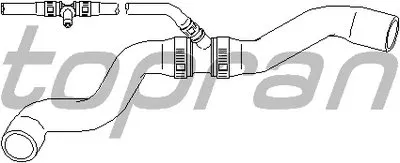 Шланг радиатора TOPRAN купить