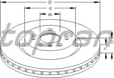 Тормозной диск TOPRAN купить