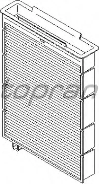 Фильтр, воздух во внутренном пространстве TOPRAN купить