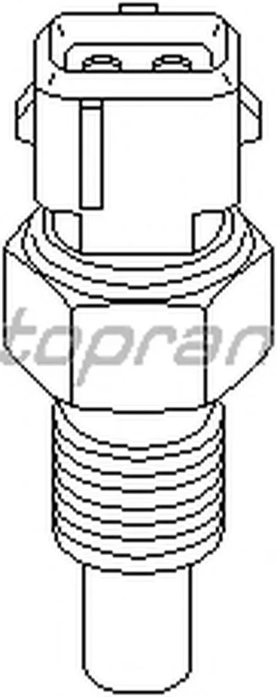 Датчик, температура охлаждающей жидкости TOPRAN купить