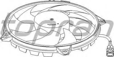 Вентилятор, охлаждение двигателя TOPRAN купить
