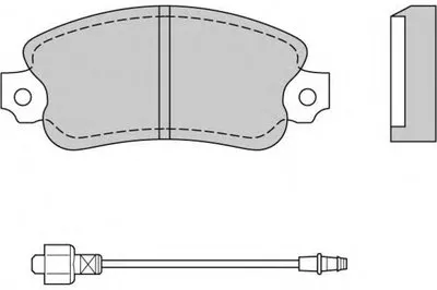 Комплект тормозных колодок, дисковый тормоз E.T.F. купить