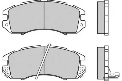 Комплект тормозных колодок, дисковый тормоз E.T.F. купить