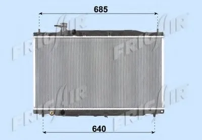Радиатор, охлаждение двигателя FRIGAIR купить