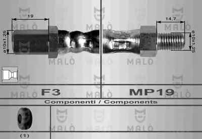 Тормозной шланг MALÒ купить